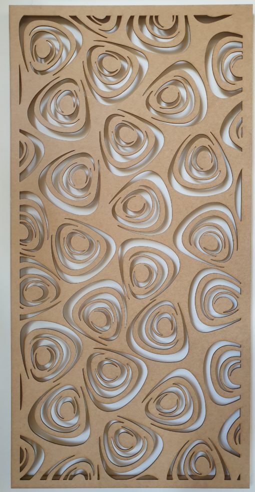 Swirls Decorative Wooden Wall Screen